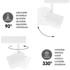 LED Stmievateľné bodové svietidlo MANU 1xGU10/5,8W/230V biela