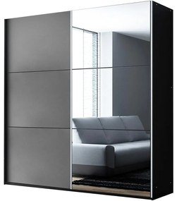 Skriňa Vigo 120 Grafit/zrkadlo