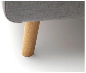 Sivá čalúnená dvojlôžková posteľ s úložným priestorom s roštom 160x200 cm Mattis – Meise Möbel