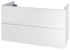 Mereo Siena, kúpeľňová skrinka 100 cm, biela lesk, MER-CN412S