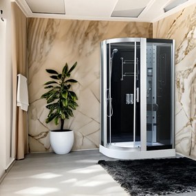 BPS-koupelny Hydromasážny box HYD-Michele 120 L, 120x85 ľavý bez sauny