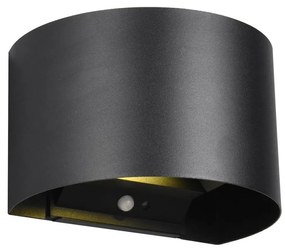 LED nástenné vonkajšie svietidlo so senzorom pohybu (výška 10 cm) Talent – Trio