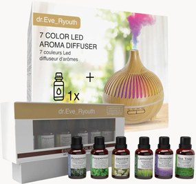 Súprava LED difúzora's esenciálnymi olejmi Tranquil Experience, 8 ks