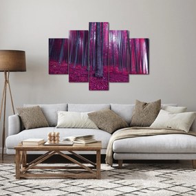 Obraz ružového lesa (150x105 cm)