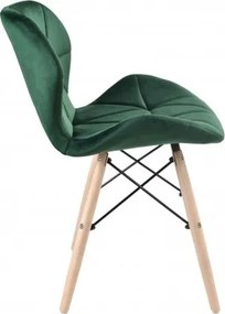 Zelené dizajnové kresielko MURET VELVET DSW