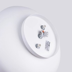 Stropné svietidlo Omiq, 1x biele kovové tienidlo, (biely plast), (fi 30 cm)