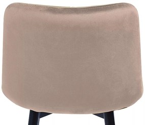 Sametová barová židle CHIC 90 cm béžová