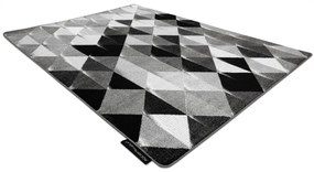 Koberec INTERO PLATIN 3D Trojuholníky, sivý