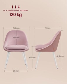 Set dvoch jedálenských stoličiek s vankúšmi KDC184R01 (2 ks)