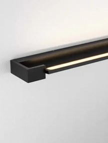 LED čierne svietidlo na stenu Arga 60