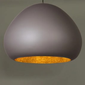 Luster na lanku LAVA 1xE27/15W/230V taupe/zlatá