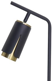 Stolná lampa Flower, 1x čierne/zlaté kovové tienidlo, b