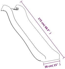 Vonkajšia súprava na hranie masívna jedľa