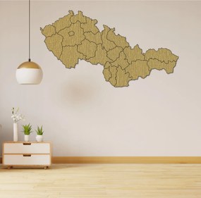 SENTOP | Veľká drevená mapa Slovensko a Česko | SENTOP M011