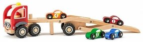 Woody Ťahač s pretekárskymi autami, 27 x 8 x 11 cm