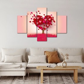 Obraz srdcového stromu (150x105 cm)