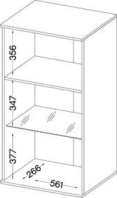Obývacia stena Salsa, dub artisan/lamelový efekt