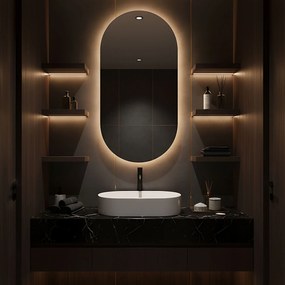 Rea Layla, umývadlo na dosku 530x300x115 mm, biela lesklá, REA-U9108