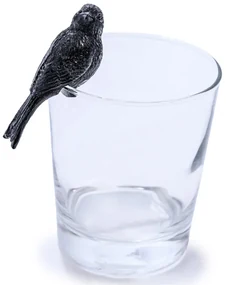 Dekorácia na kvetináč KOLIBRÍK čierna