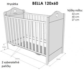Detská postieľka Bella so zásuvkou