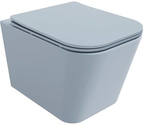 Mexen Teo WC misa Rimless s pomaly padajúcim sedátkom, duroplast, Matná šedomodrá- 30854069