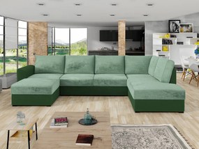 Rohová rozkladacia pohovka Astana Premium, Dostupné poťahy: tusso 11 + Sorriso 08, Strana: pravá