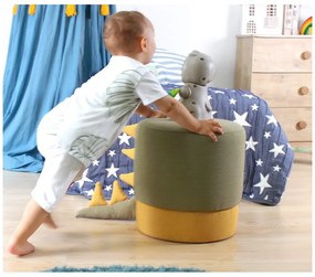 Zelený detský puf Moouv – Artie