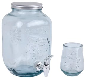 Súprava nápojového barelu s pohármi 4 ks Juego – Ego Dekor