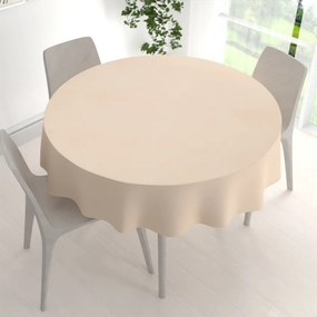 Biante Teflónový okrúhly obrus TF-109 Svetlo krémový Ø 60 cm