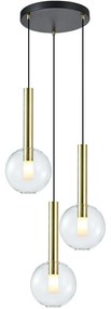 Luster na lanku NIKO 3xG9/9W/230V zlatá