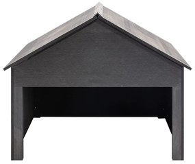 Garáž pre kosačku šedá 80x80x70 cm WPC