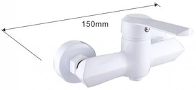 Sprchová batéria Mexen Saber 150 mm biela