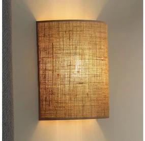 Duolla - Nástenné svietidlo YUTE 1xE27/15W/230V pr. 20 cm hnedá DU83314