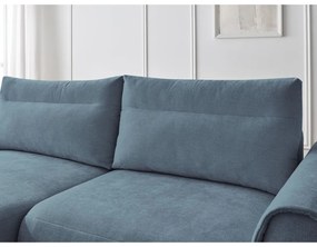 Modrá rohová pohovka Aden – Bobochic Paris