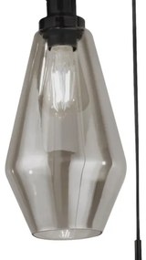 Searchlight  5423-3BK - Luster na lanku MIA 3xE27/60W/230V čierna