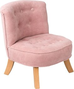 Detské kreslo špinavá ružová 17 cm a 25 cm Drevo