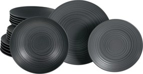 XXXLutz JEDÁLENSKÝ SERVIS Lava Stone black 18-dielne Creatable - Online Only bytové doplnky - 007768050201