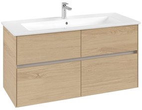 VILLEROY &amp; BOCH Collaro závesná skrinka pod umývadlo, 4 zásuvky, 1161 x 480 x 610 mm, Nordic Oak, C14600VJ