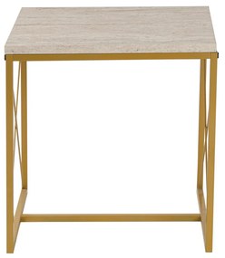 Konferenčný stolík Defne Gold Travertine