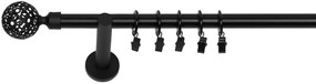 Dekodum Garniža Azur 19 mm čierna matná jednoduchá Dĺžka (cm): 180