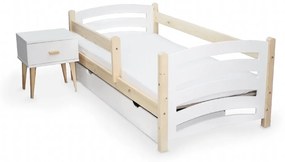 Detská posteľ Mela 80x160 cm Rošt: S lamelovým roštom, Matrac: Matrac EASYSOFT 8 cm