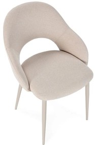 Béžové čalúnené jedálenské stoličky v súprave 2 ks Lia – Marckeric