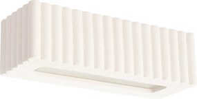 Nástenné svietidlo Rigata, 1x biele keramické tienidlo