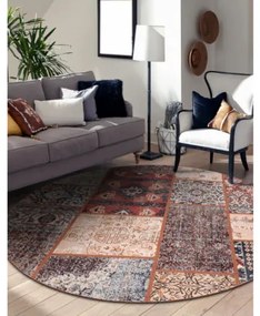 Koberec ANTIKA Ancient Rust patchwork terakota