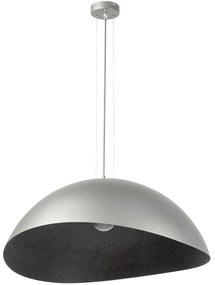 Luster na lanku SOLARIS 1xE27/60W/230V strieborná/čierna