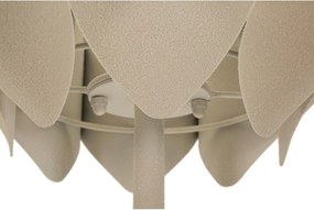 Béžová stojacia lampa s kovovým tienidlom (výška 155 cm) Space – Mauro Ferretti