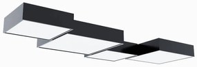 Stropné svietidlo Horus, 1x sivé plastové tienidlo, (biely plast), (25 cm)