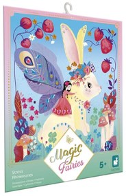 Janod Atelier Mini Kreatívna sada Štrasové kamienky nalepovanie Magické víly od 5 rokov