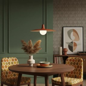 Retro závesná lampa oranžová pre koľajnicový systém 1-fázový - Slimline Panzi