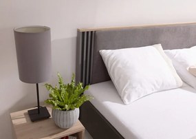 Posteľ s úložným priestorom Almo 160x200 cm, dub estana/antracit